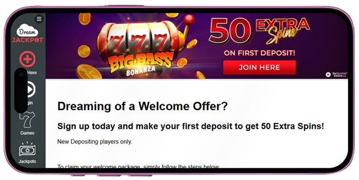 dream jackpot mobile app